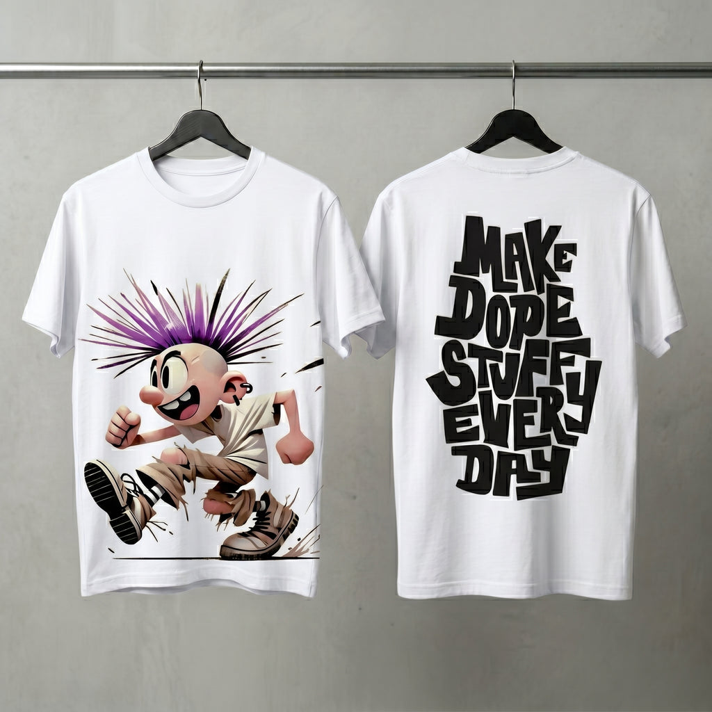 Younger Boy art Oversized Graphic Printed T-shirt