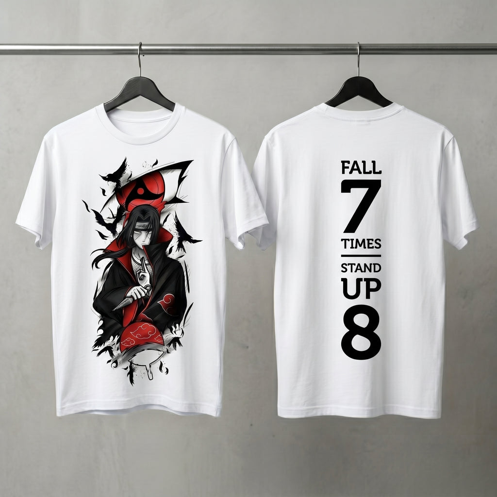 Ninja Red Art Oversized Graphic Printed T-shirt