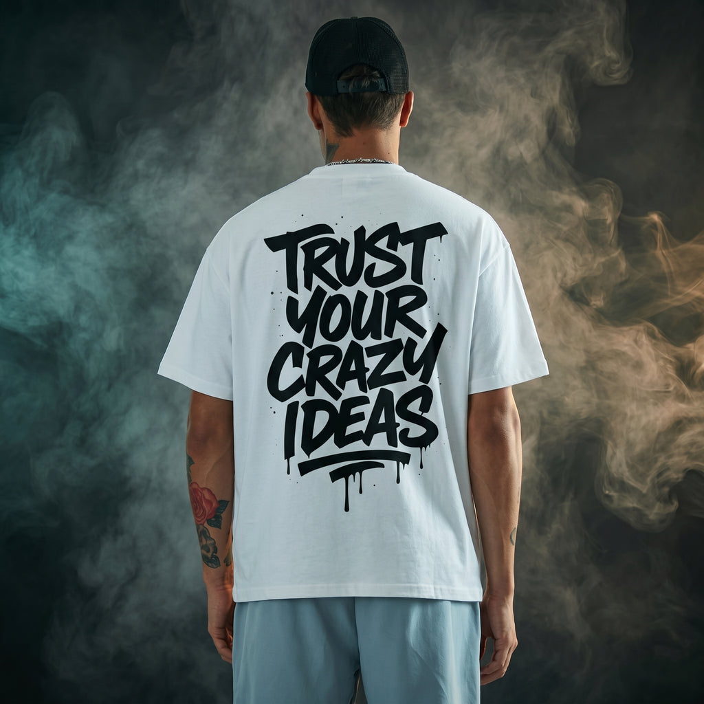 Tiger Face Oversized Graphic Printed T-shirt