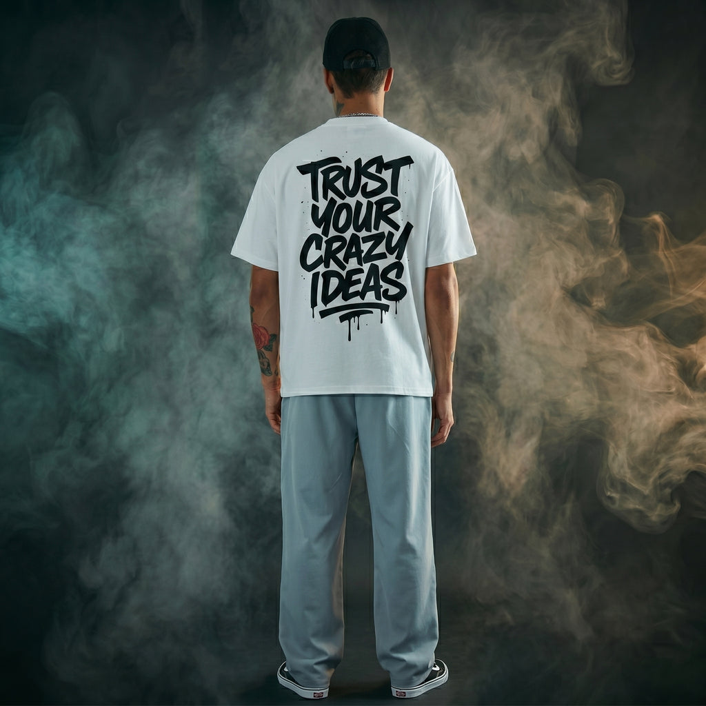 Tiger Face Oversized Graphic Printed T-shirt