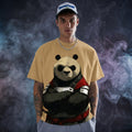 Panda In Attitude Graphic Printed T-shirt