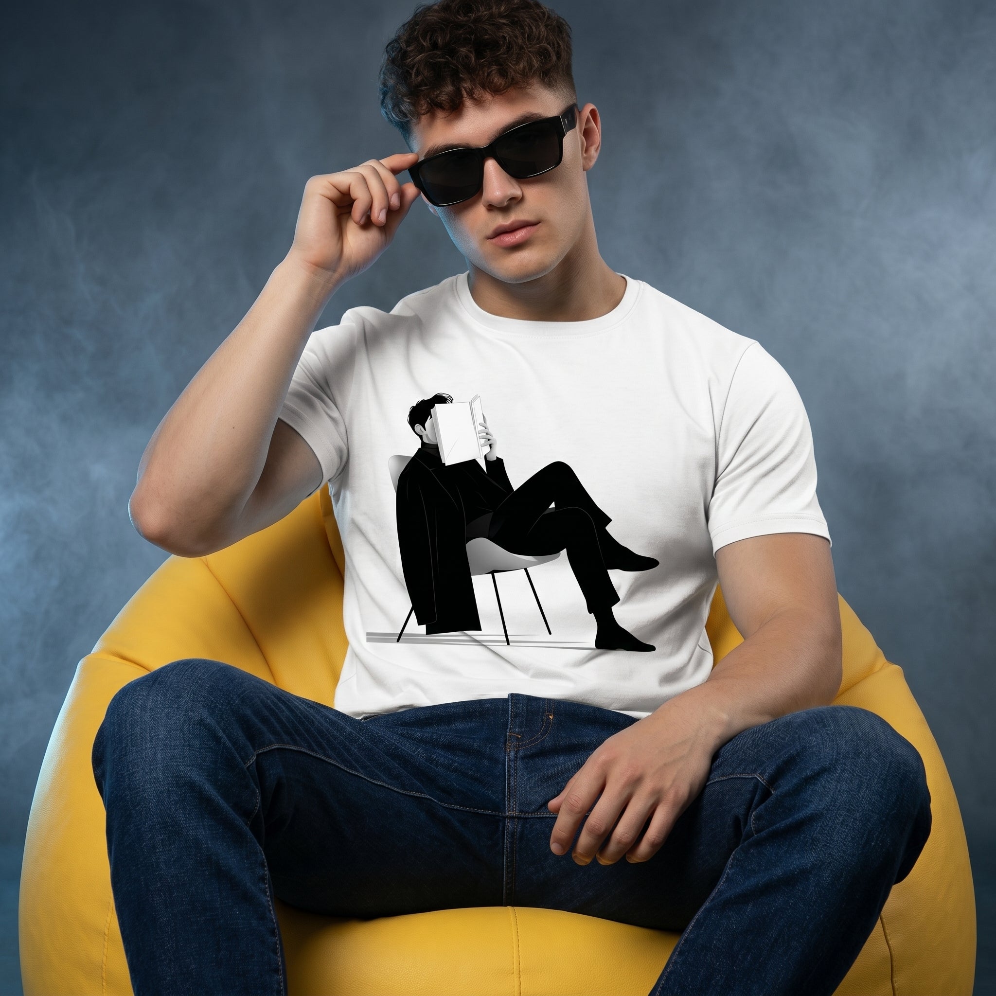 Read a Book Normal Size Graphic Printed T-shirt