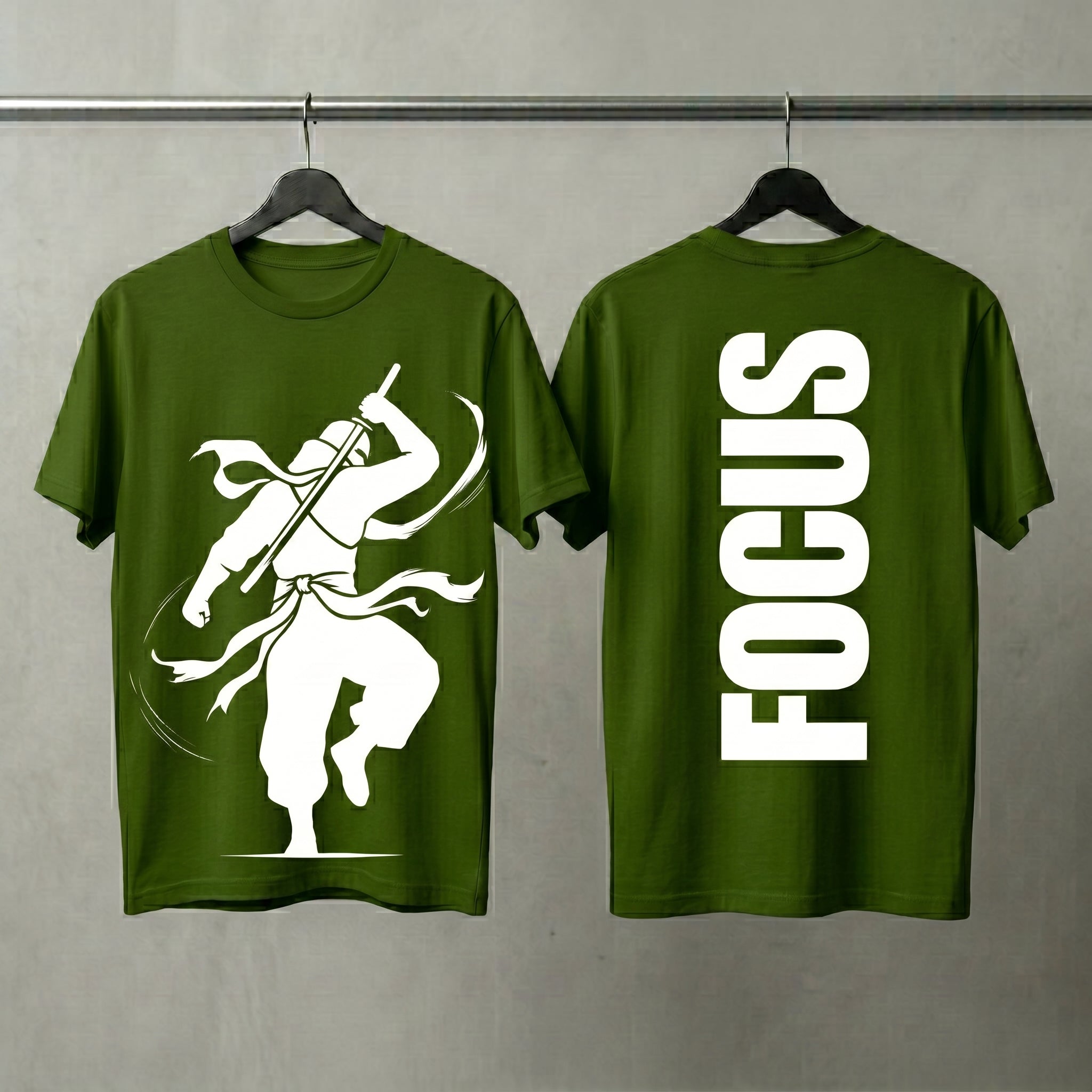Samurai Art Oversized Graphic Printed T-shirt