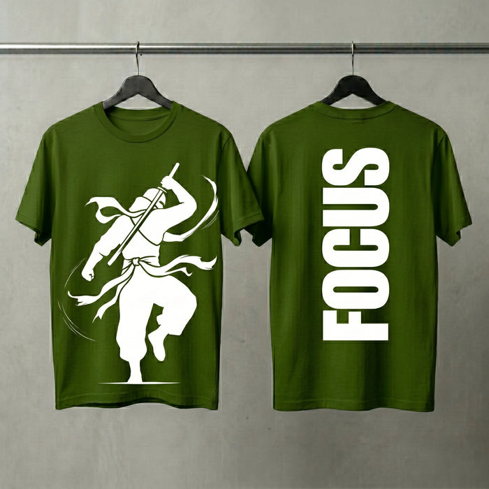 Avocado Green Oversized Graphic Printed T-shirt