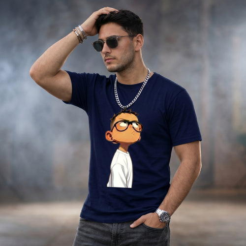 Boy In The Glass Normal Size Graphic Printed T-shirt