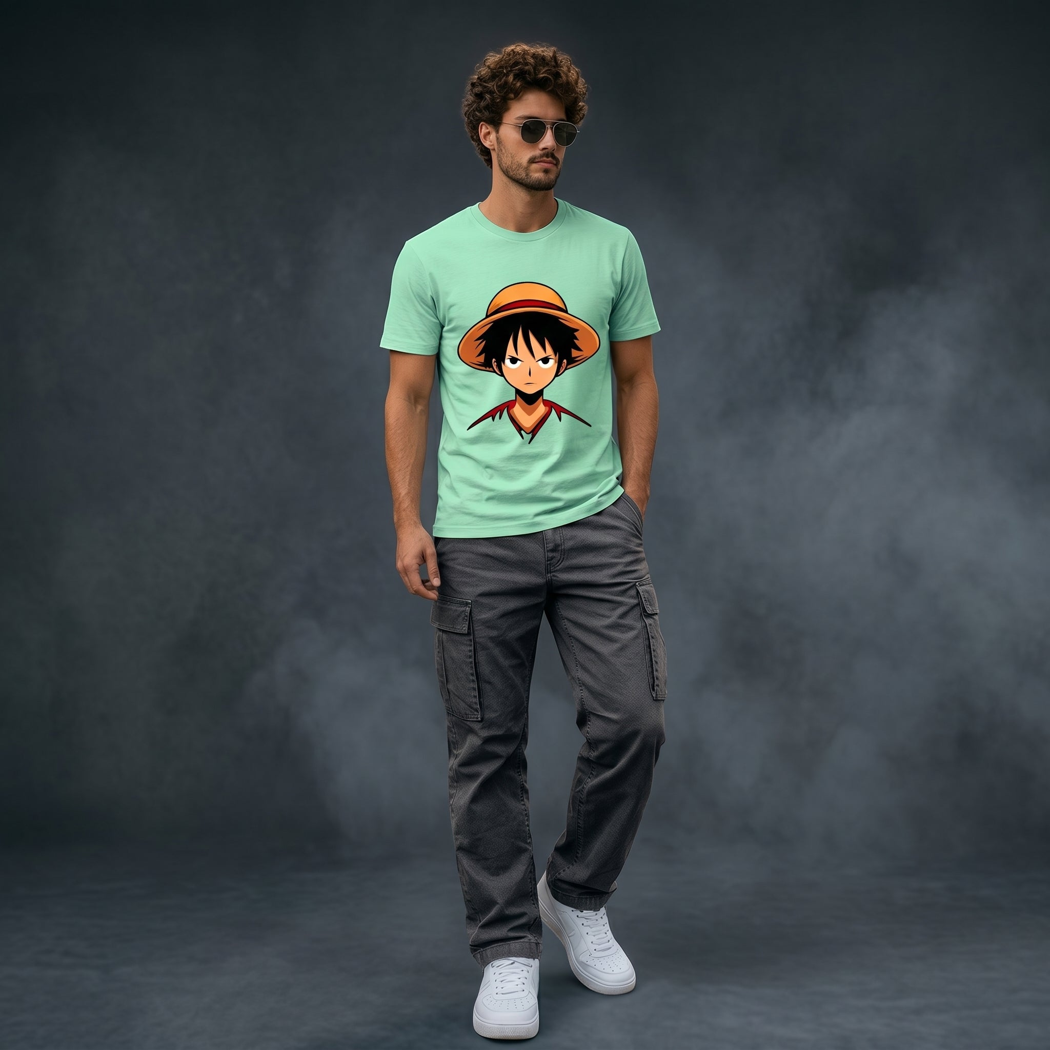 Men In The Cap Normal Size Graphic Printed T-shirt