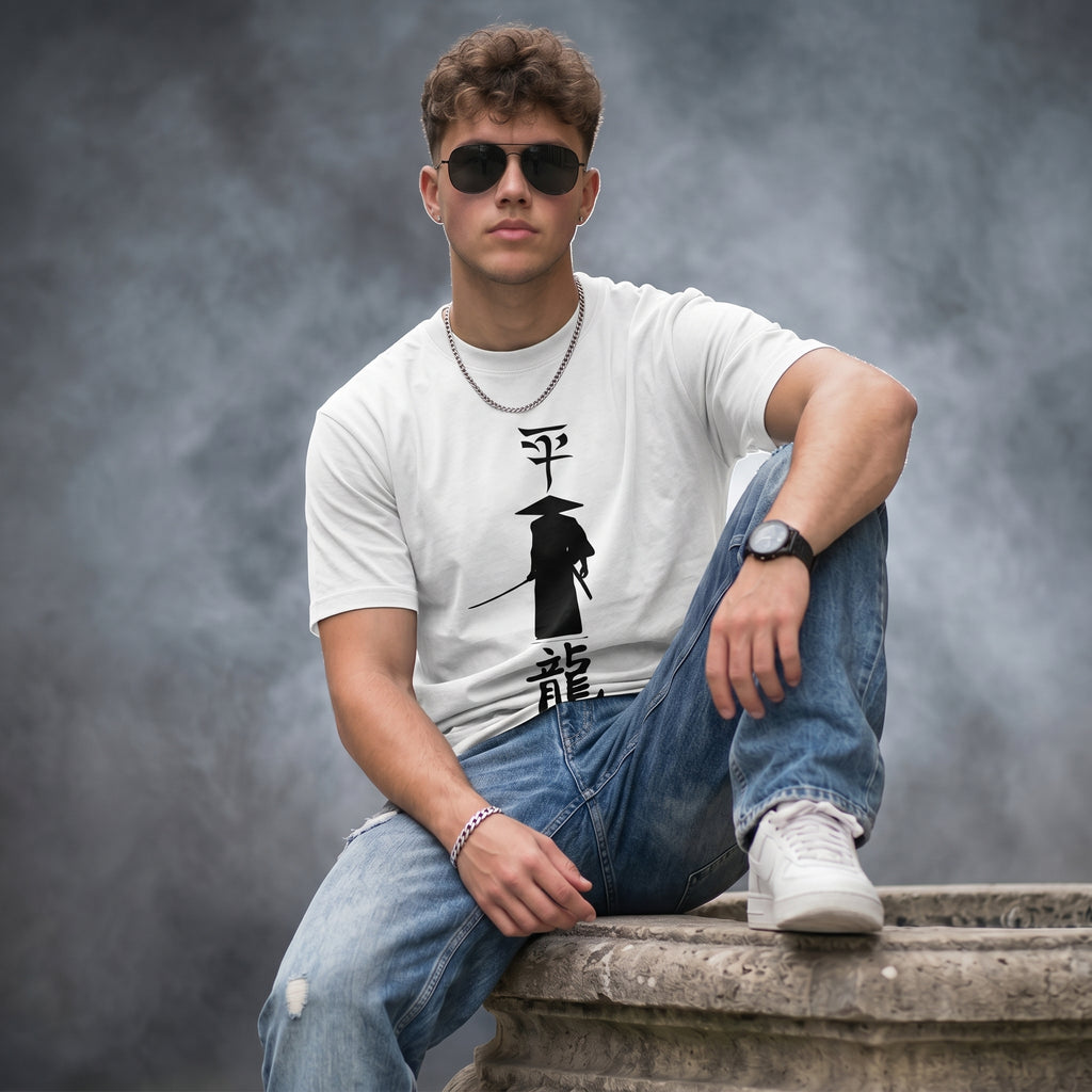 Samurai Art Normal Size Graphic Printed T-shirt