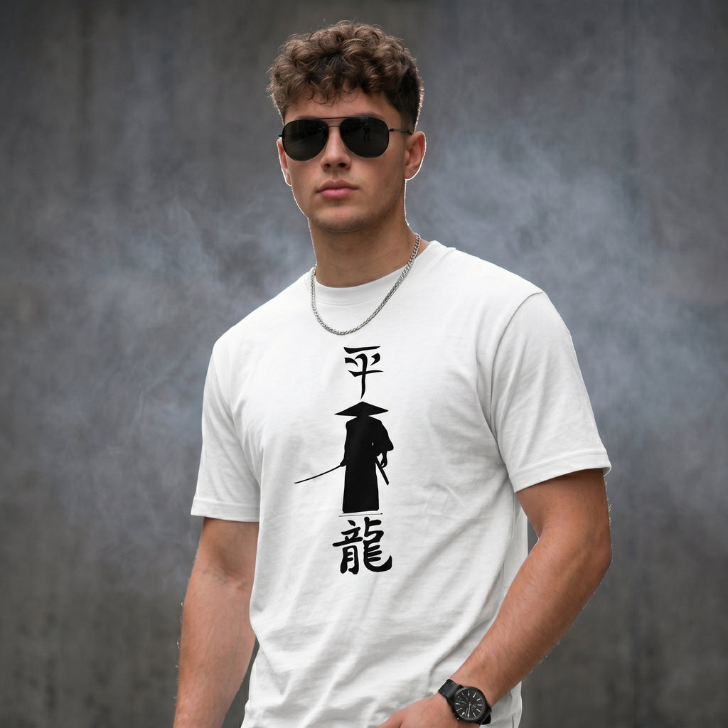 Samurai Art Normal Size Graphic Printed T-shirt