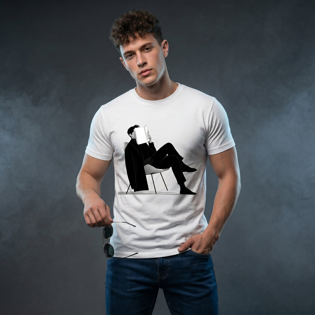 Read a Book Normal Size Graphic Printed T-shirt