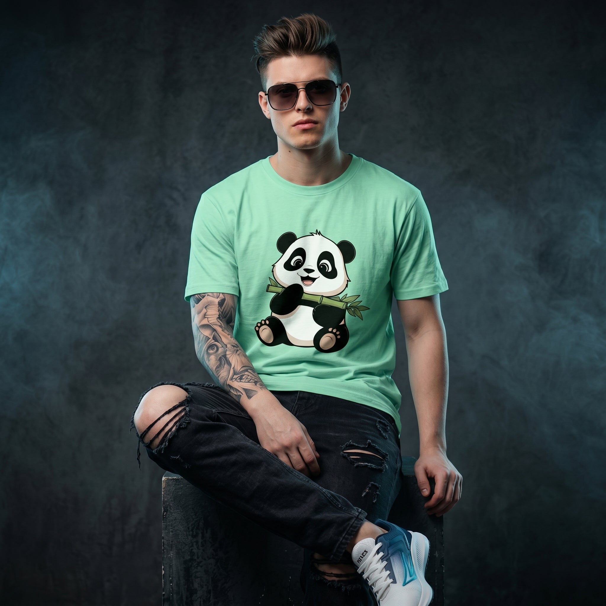 Little Panda Normal Size Graphic Printed T-shirt
