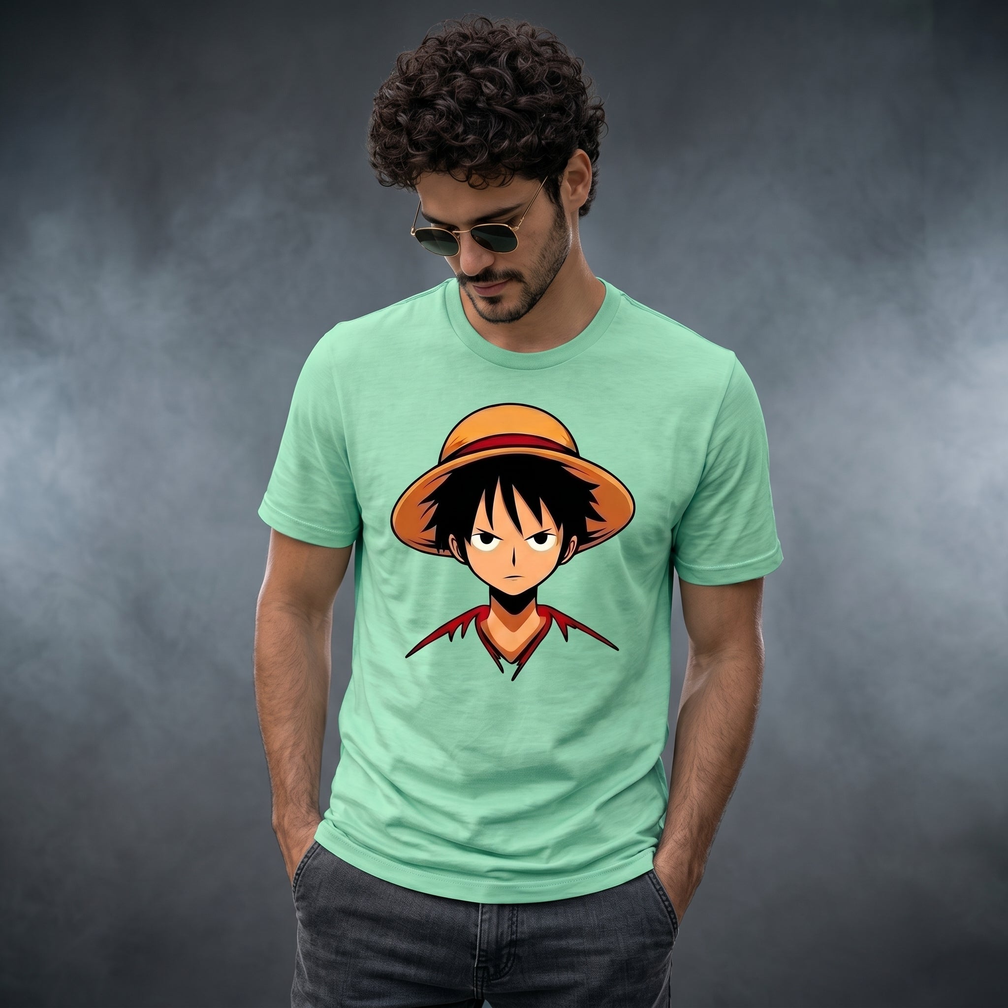Men In The Cap Normal Size Graphic Printed T-shirt