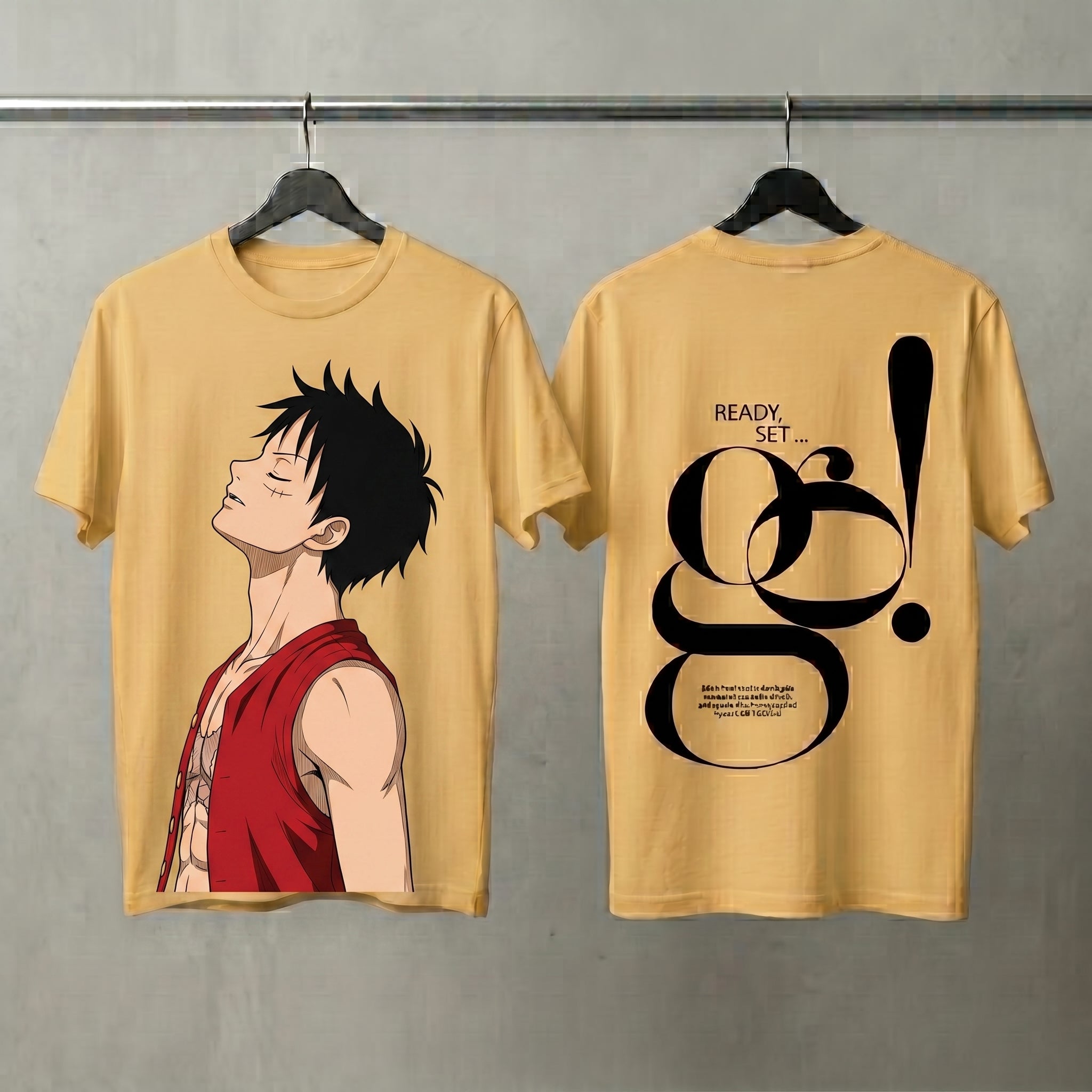 Korean Men Art Oversized Graphic Printed T-shirt