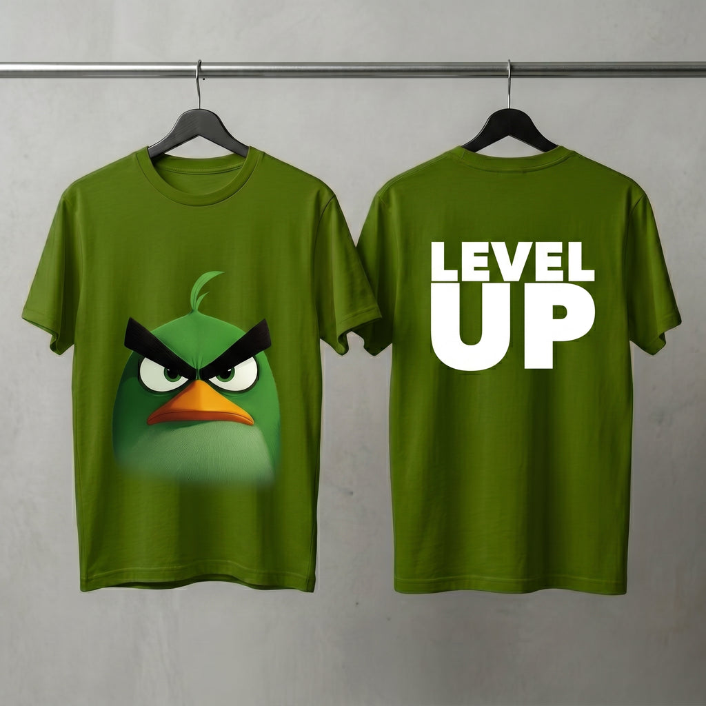 Angry Bird Oversized Graphic Printed T-shirt