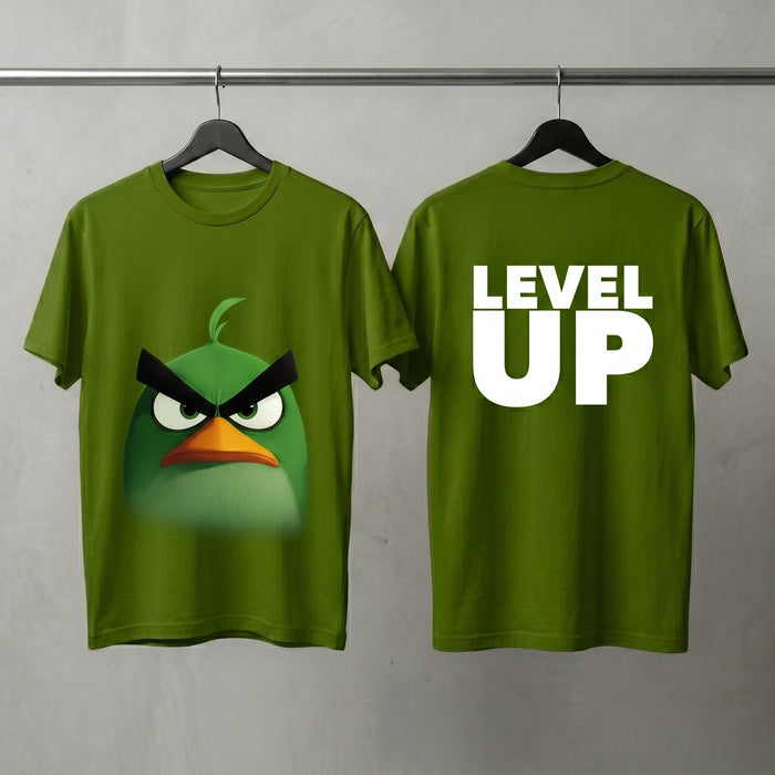 Avocado Green Oversized Graphic Printed T-shirt