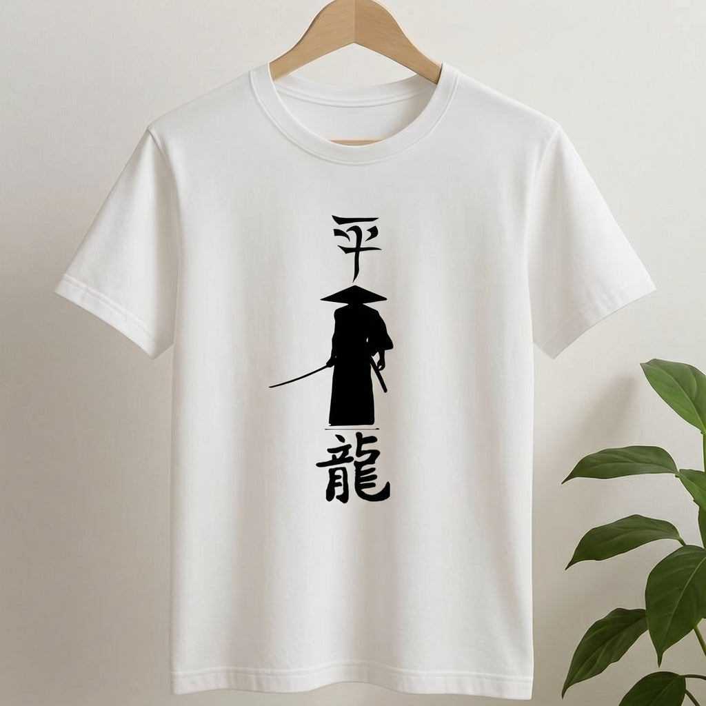 Samurai Art Normal Size Graphic Printed T-shirt