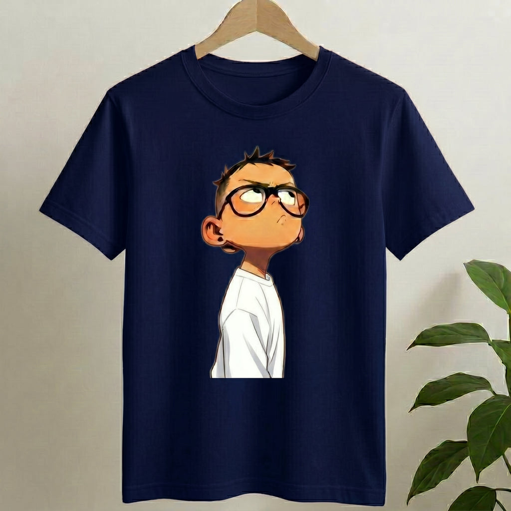 Boy In The Glass Normal Size Graphic Printed T-shirt