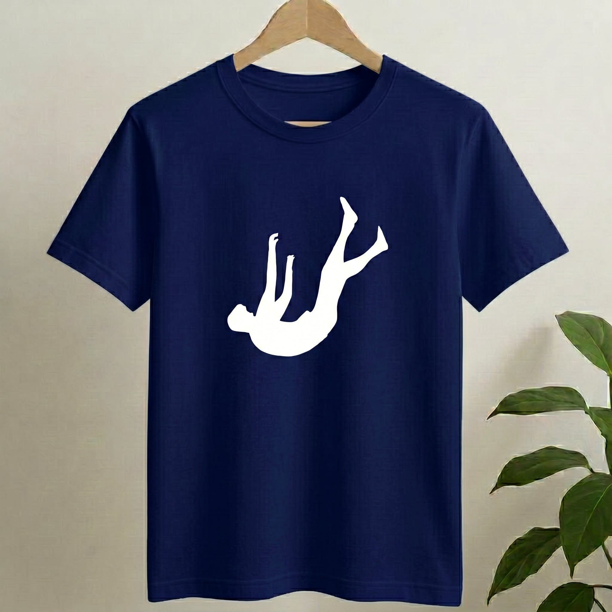 Falling Men Art Normal Size Graphic Printed T-shirt