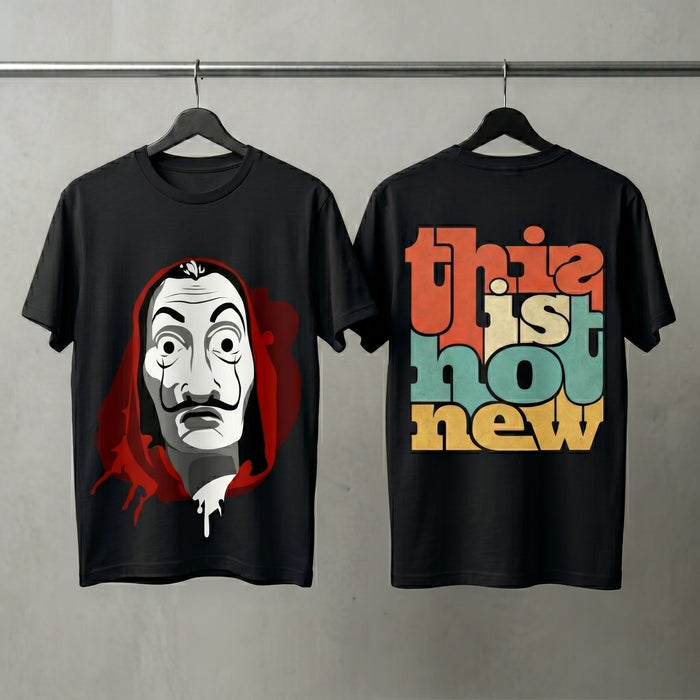 Black Oversized Graphic Printed T-shirt